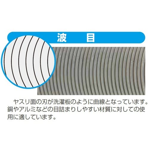 CAINZ-DASH】ツボサン 波目ヤスリ 平 200mm 中目 HI20062【別送品