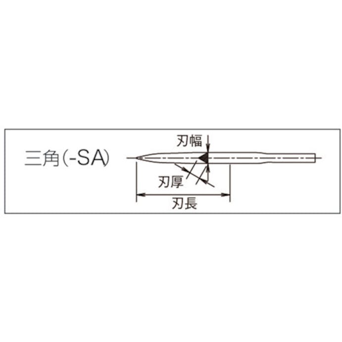 【CAINZ-DASH】ツボサン スーパーソーヤスリ　三角 SA10502【別送品】