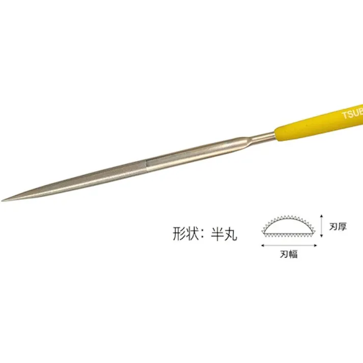 【CAINZ-DASH】ツボサン ダイヤモンドヤスリ S-8 半丸 #400-60L DSHA0840【別送品】