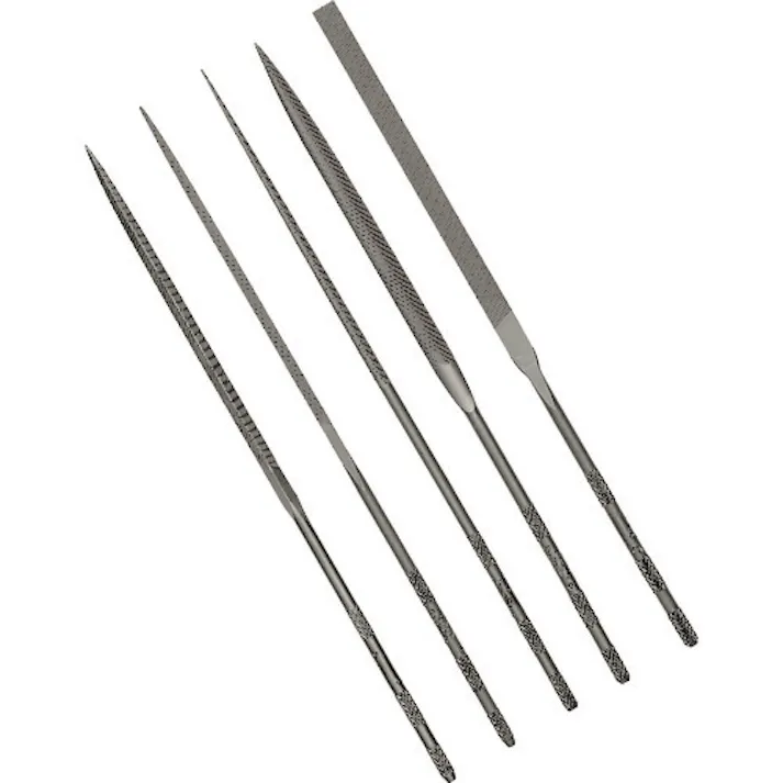 【CAINZ-DASH】バローベ社 精密ニードルヤスリ 5種セット 140mm #0 LA-ST-140-0【別送品】