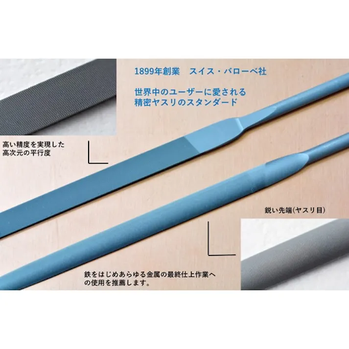 【CAINZ-DASH】バローベ社 ニードルヤスリ 丸 140mm #2 LA2410-140-2【別送品】