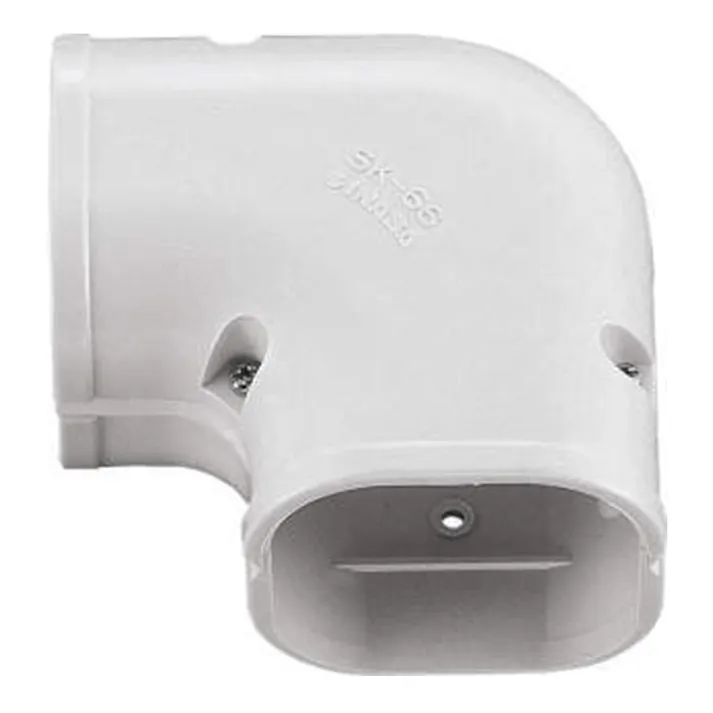 因幡電工 スリムダクトSD スリムコーナー 平面90度 ホワイト SK-77-W