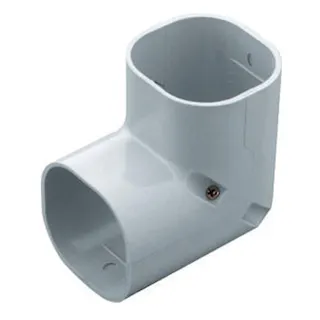 因幡電工 スリムダクトSD スリムコーナー 立面90度 グレー SC-77-G