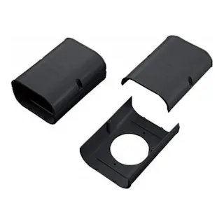 因幡電工 スリムダクトSD 分岐ジョイント 壁面取り出し用 ブラック SJA-100-K