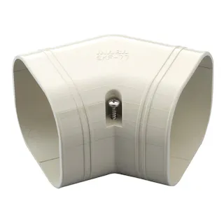 因幡電工 スリムダクトSD スリムコーナー 平面45度 アイボリー SKF-77-I