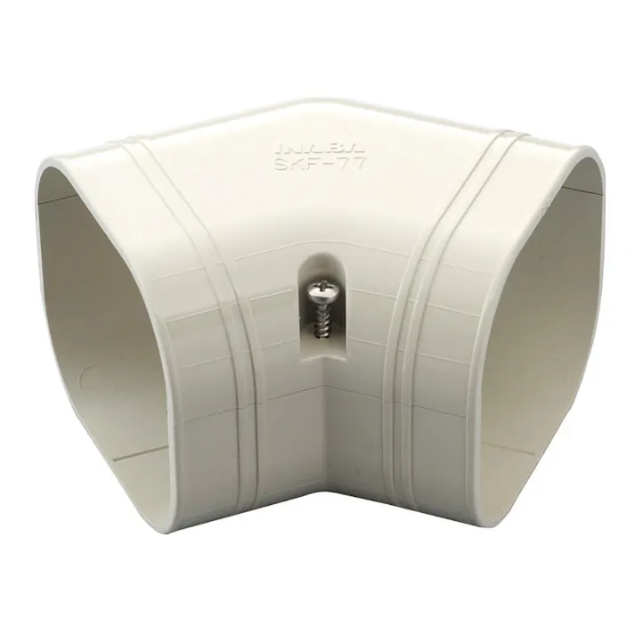 因幡電工 スリムダクトSD スリムコーナー 平面45度 アイボリー SKF-77-I