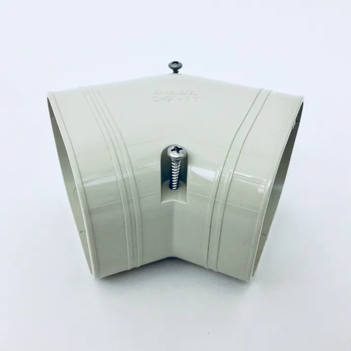 因幡電工 スリムダクトSD スリムコーナー 平面45度 アイボリー SKF-77-I