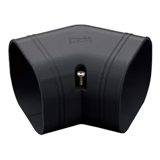 因幡電工 スリムダクトSD スリムコーナー 平面45度 ブラック SKF-77-K