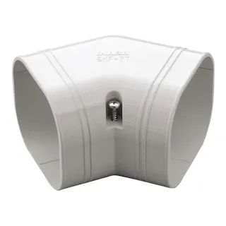 因幡電工 スリムダクトSD スリムコーナー 平面45度 ホワイト SKF-77-W