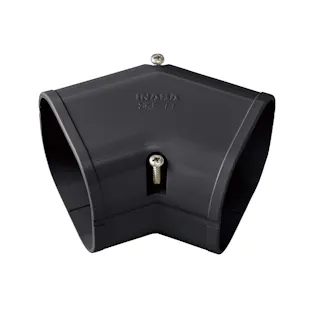 因幡電工 スリムダクトSD スリムコーナー 平面45度 ブラック SKF-100-K