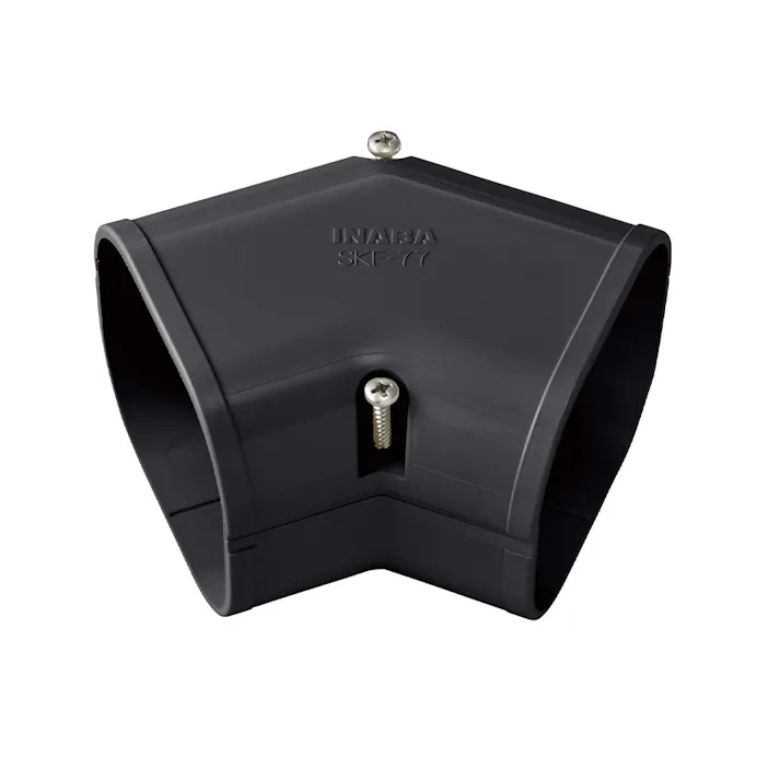 因幡電工 スリムダクトSD スリムコーナー 平面45度 ブラック SKF-100-K