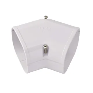 因幡電工 スリムダクトSD スリムコーナー 平面45度 ホワイト SKF-100-W