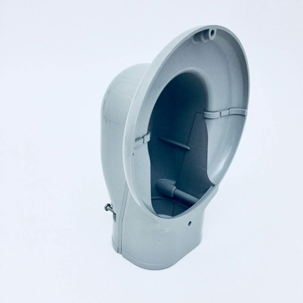 因幡電工 スリムダクトSD ウォールコーナーエアコンキャップ用 壁面取り出し用 SWM-100-G グレー (10個セット) スリムダクトＳＤ製品一覧 | 因幡電工 INABA DENKO（因幡電機産業）