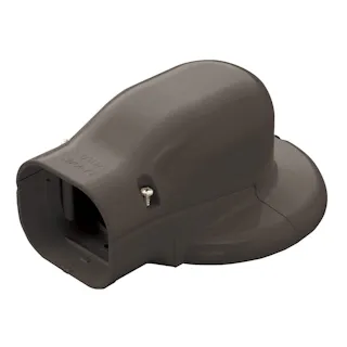 因幡電工 スリムダクトSD ウォールコーナー エアコンキャップ用 壁面取り出し用 ブラウン SWM-77-B