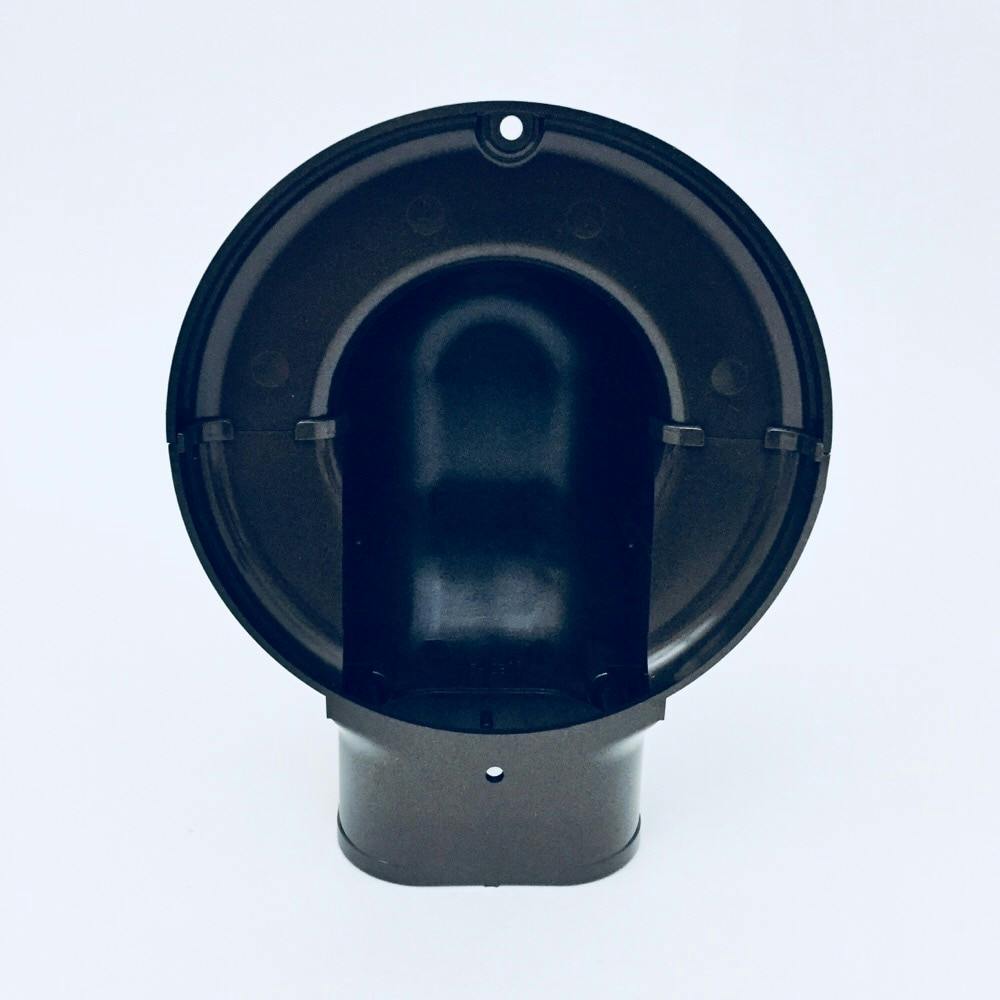 因幡電工 スリムダクトSD ウォールコーナーエアコンキャップ用 壁面取り出し用 SWM-77-B ブラウン (10個セット) 因幡電工 スリムダクトSD ウォールコーナー エアコンキャップ用 壁面