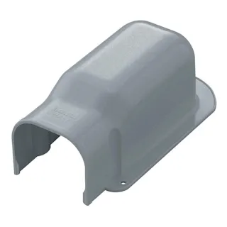 因幡電工 スリムダクト ウォールコーナー 後付用 壁面取り出し用 グレー SWA-77-G