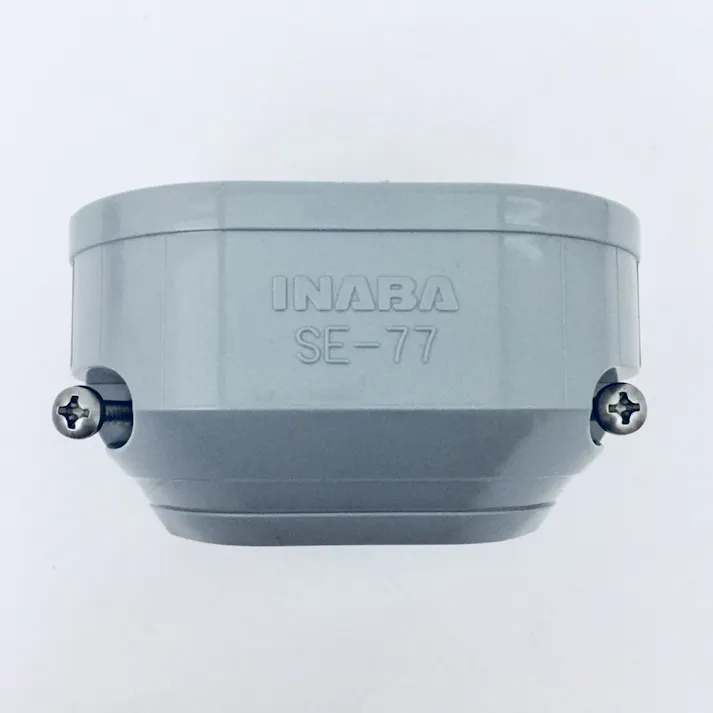 因幡電工 スリムダクトSD 端末カバー 機器接続部用 グレー SE-77-G