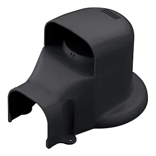 因幡電工 スリムダクトSD ウォールコーナー 換気エアコン用 壁面取り出し用 ブラック SWX-77L-K