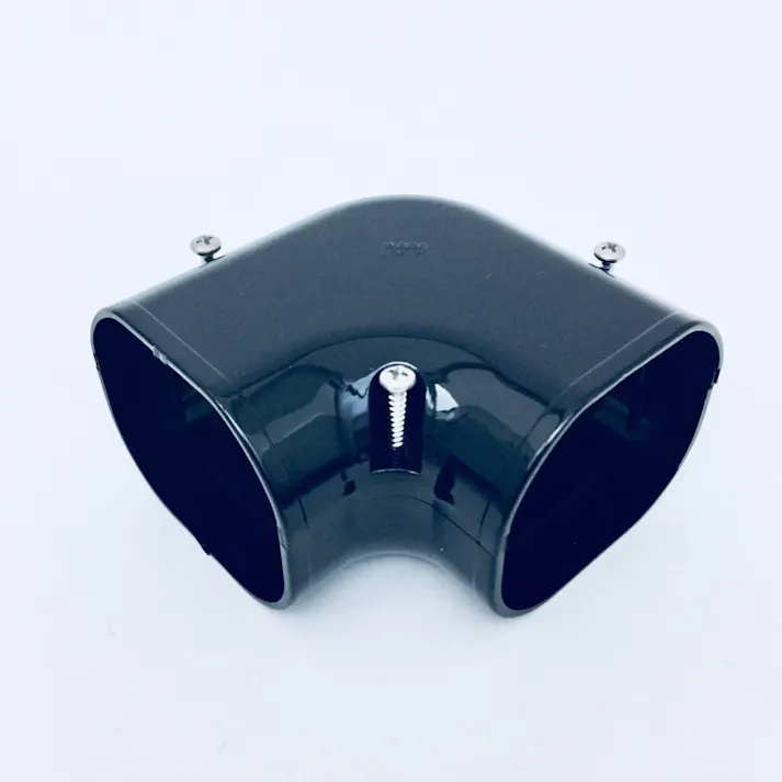 因幡電工 スリムダクトLD スリムコーナー 平面90度 ブラック LDK-70-K