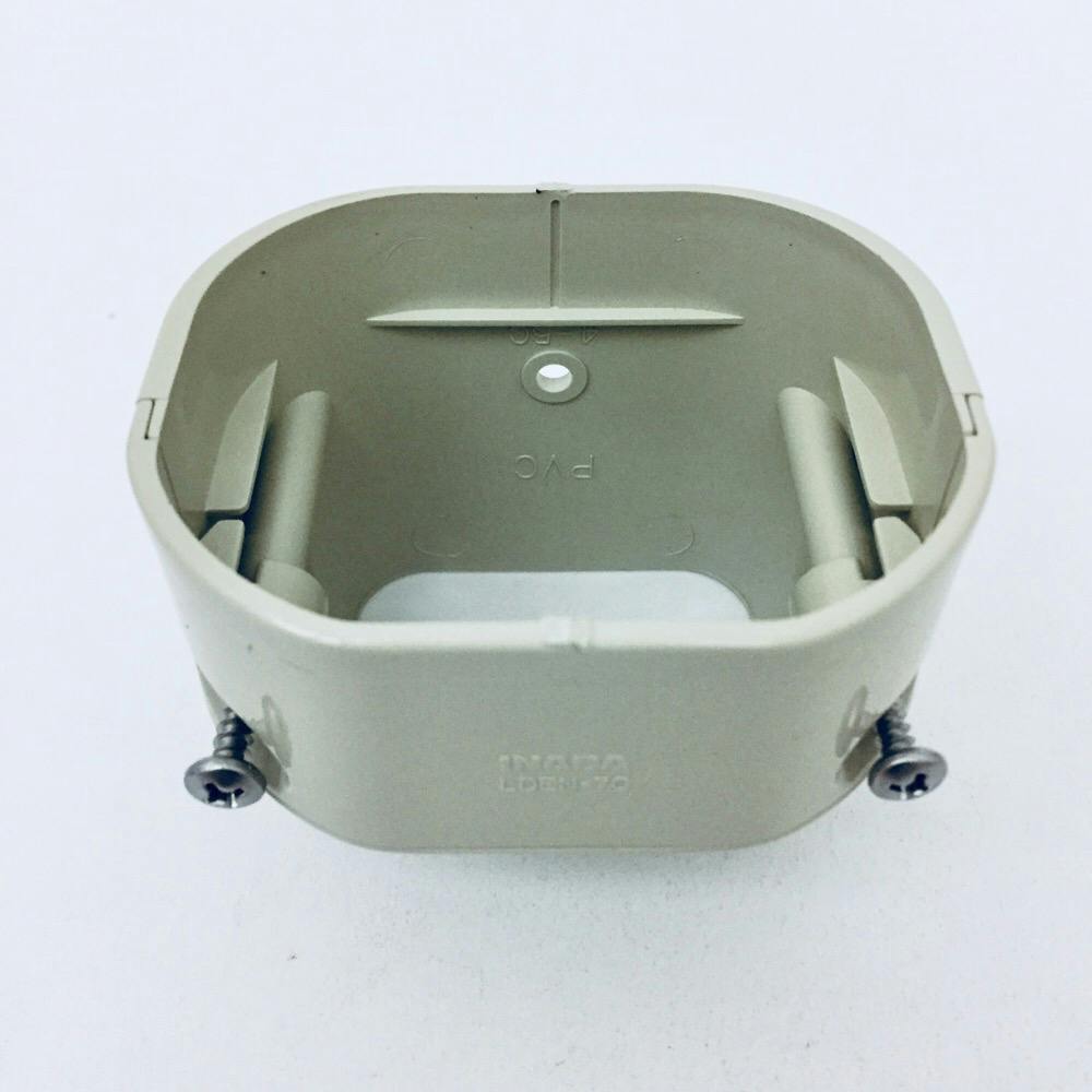 因幡電工 スリムダクトLD 端末カバー アイボリー LDEN-70-I | 空調