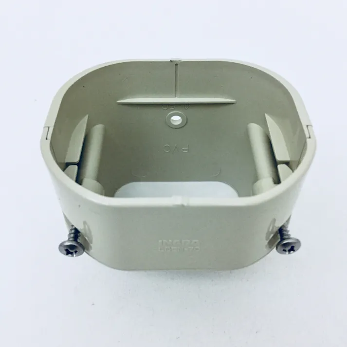 因幡電工 スリムダクトLD 端末カバー アイボリー LDEN-70-I