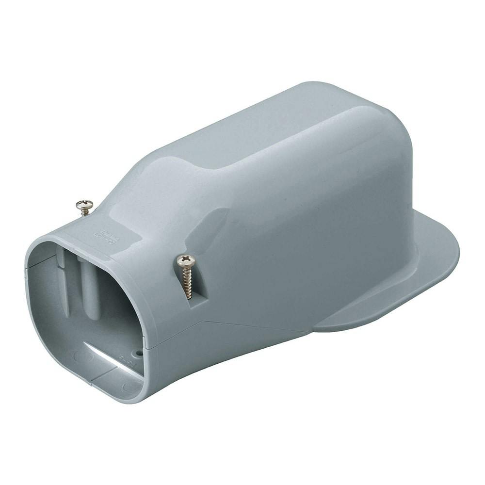 因幡電工 スリムダクトLD ウォールコーナー 壁面取り出し グレー LDW-90-G