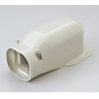 因幡電工 スリムダクトLD ウォールコーナー 壁面取り出し アイボリー LDW-90-I
