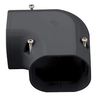 因幡電工 スリムダクトLD スリムコーナー 平面90度 ブラック LDK-90-K