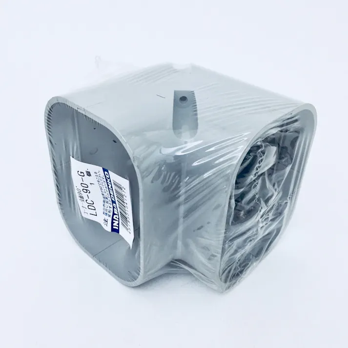 因幡電工 スリムダクトLD スリムコーナー 立面90度 グレー LDC-90-G