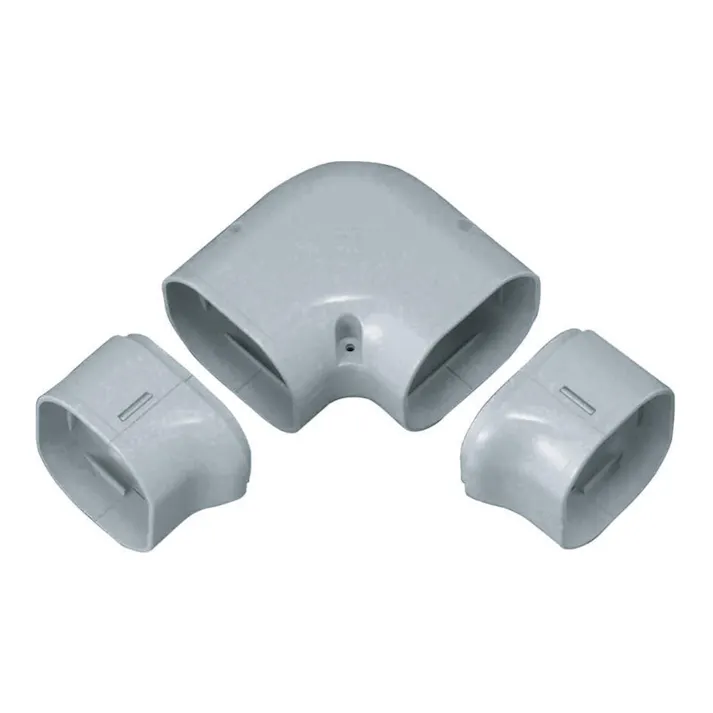 因幡電工 スリムダクトLD ひねり90度エルボ グレー LDN-70-G