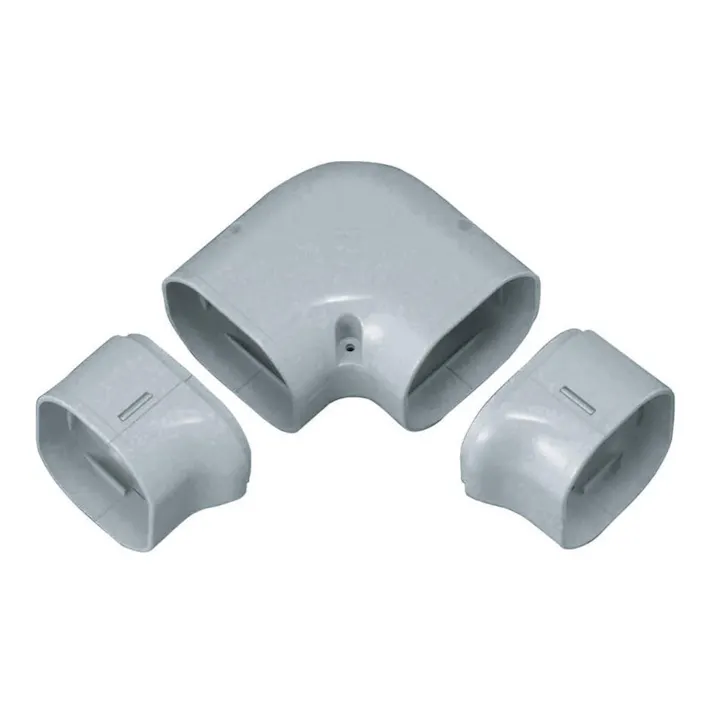 因幡電工 スリムダクトLD ひねり90度エルボ グレー LDN-70-G