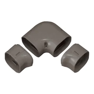 因幡電工 スリムダクトLD ひねり90度エルボ ブラウン LDN-70-B