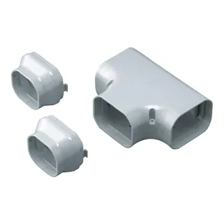 因幡電工 スリムダクトLD T型ジョイント グレー LDT-90-G