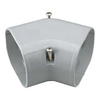 因幡電工 スリムダクトLD スリムコーナー 平面45度 グレー LDKF-90-G