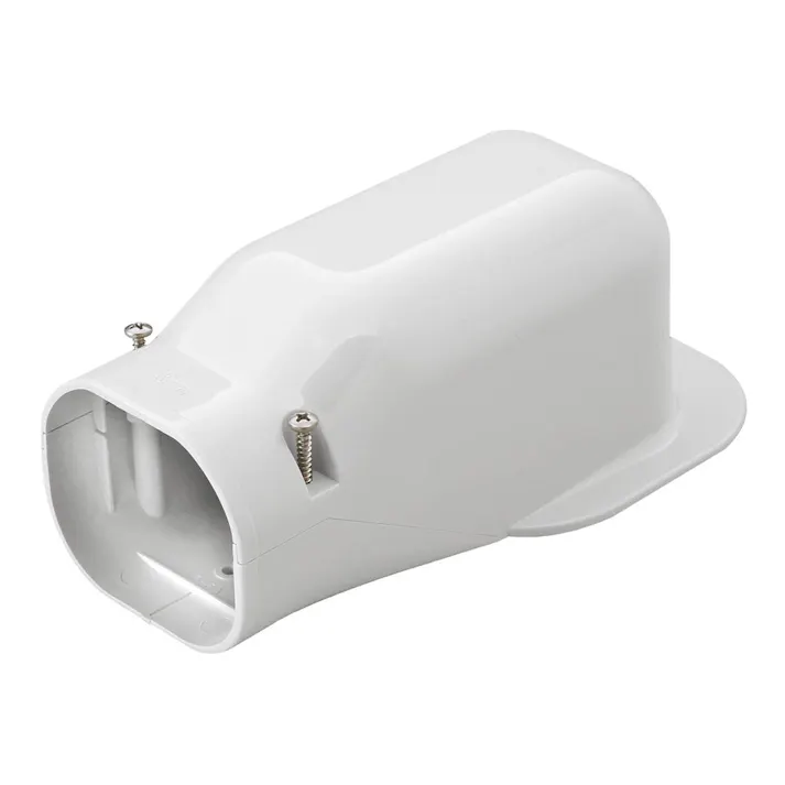 因幡電工 スリムダクトLD ウォールコーナー 壁面取り出し ホワイト LDW-70-W