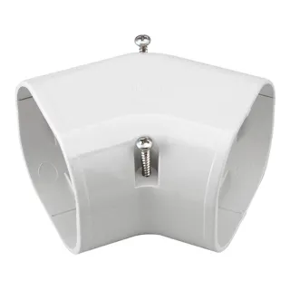 因幡電工 スリムダクトLD スリムコーナー 平面45度 ホワイト LDKF-70-W