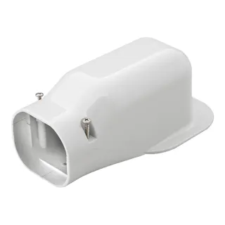 因幡電工 スリムダクトLD ウォールコーナー 壁面取り出し ホワイト LDW-90-W