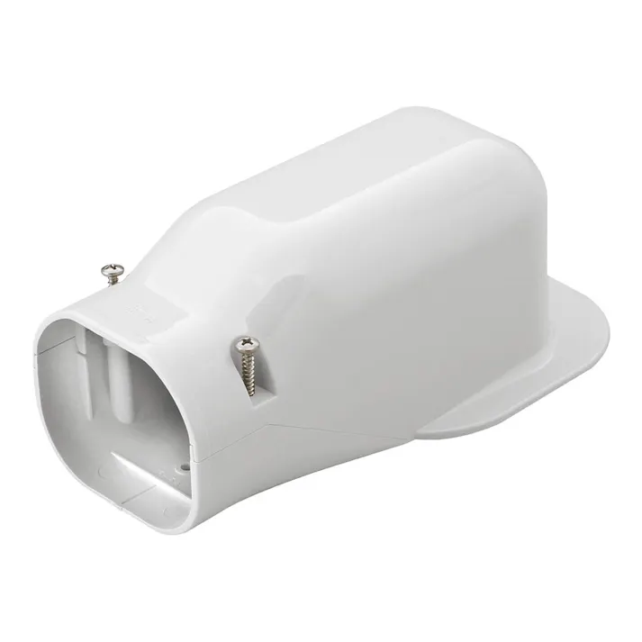 因幡電工 スリムダクトLD ウォールコーナー 壁面取り出し ホワイト LDW-90-W