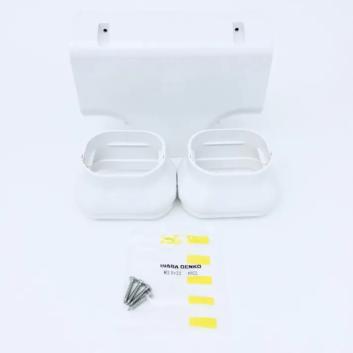 因幡電工 スリムダクトLD スリムコーナー 平面90度 ホワイト LDK-90-W