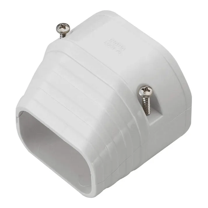 因幡電工 スリムダクトLD 端末カバー ホワイト LDEN-90-W