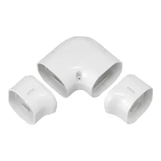 因幡電工 スリムダクトLD ひねり90度エルボ ホワイト LDN-70-W