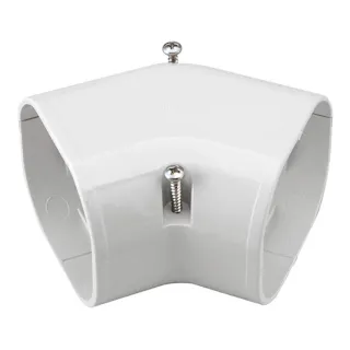 因幡電工 スリムダクトLD スリムコーナー 平面45度 ホワイト LDKF-90-W