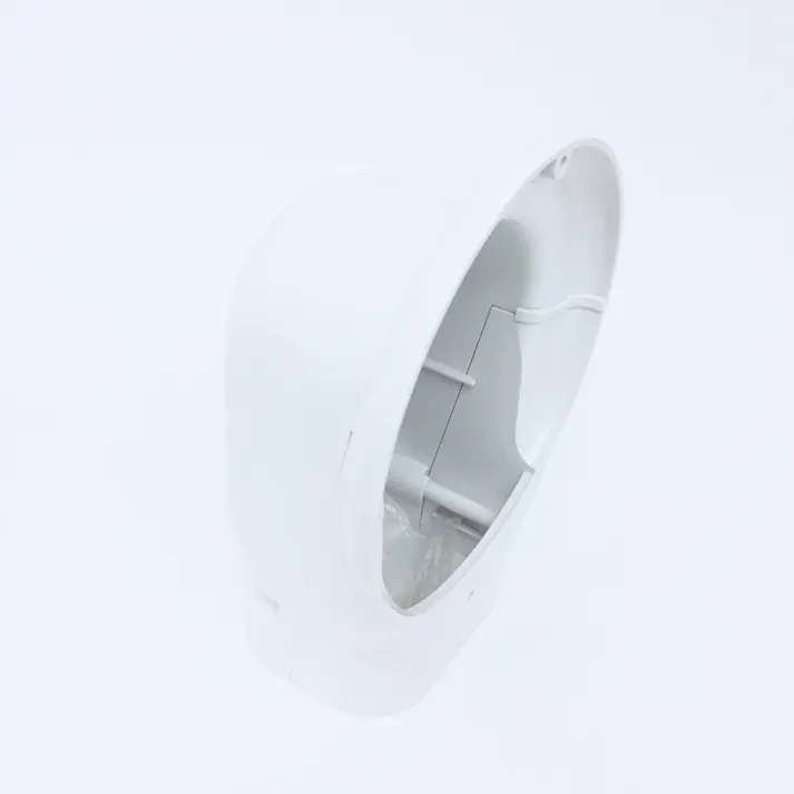 因幡電工 スリムダクトLD ウォールコーナー エアコンキャップ用 壁面取り出し ホワイト LDWM-90-W