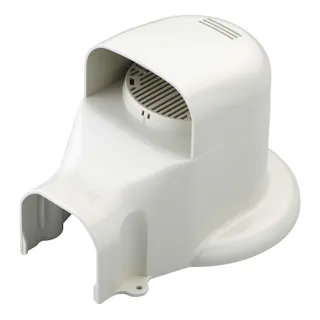 因幡電工 スリムダクトLD ウォールコーナー 換気エアコン用 壁面取り出し アイボリー LDWX-70L-I