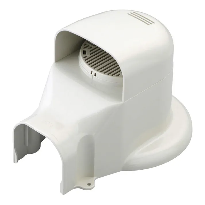 因幡電工 スリムダクトLD ウォールコーナー 換気エアコン用 壁面取り出し アイボリー LDWX-70L-I