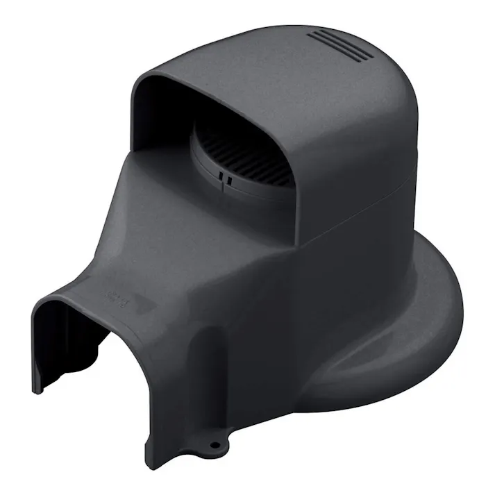 因幡電工 スリムダクトLD ウォールコーナー 換気エアコン用 壁面取り出し ブラック LDWX-70L-K