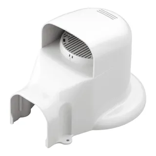 因幡電工 スリムダクトLD ウォールコーナー 換気エアコン用 壁面取り出し ホワイト LDWX-70L-W