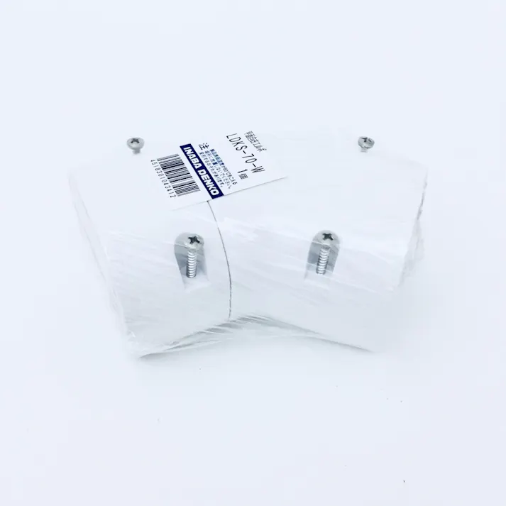 因幡電工 スリムダクトLD 平面自在コーナー ホワイト LDKS-70-W