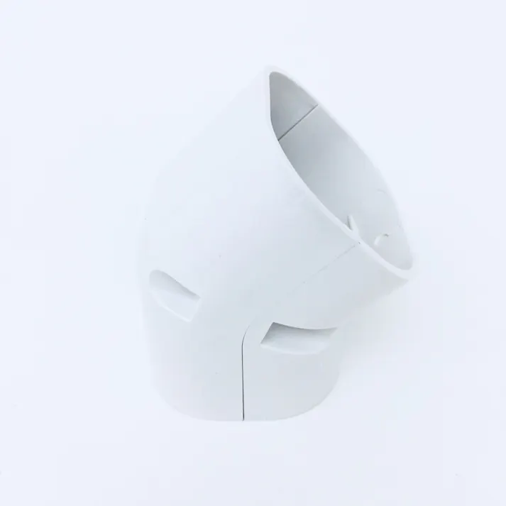 因幡電工 スリムダクトLD スリムコーナー 立面45度 ホワイト LDCF-70-W