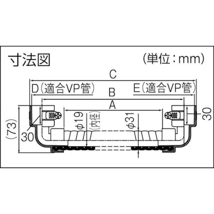【CAINZ-DASH】因幡電機産業 電工営業統括部 継手付き断熱ドレンホース ホース長A700 B768 適合管径20A DSH-UP20E25R-07【別送品】
